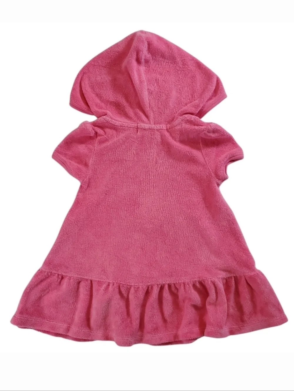 K1139 * Op Ocean Pacific Girls Hooded Terry Swim Cover Up Dress Pink Size 12M